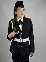 Услуга по пошиву Китель парадный черный отложной воротник (3 пуговицы)